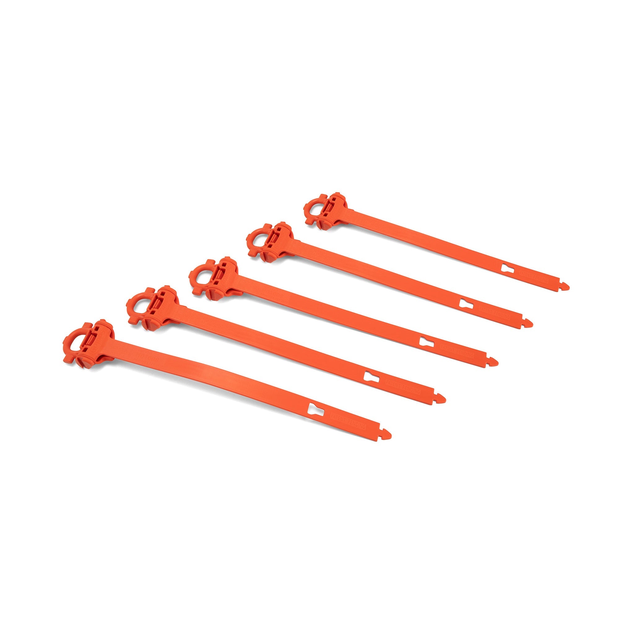 Five GrippTie Tool Connector Bands