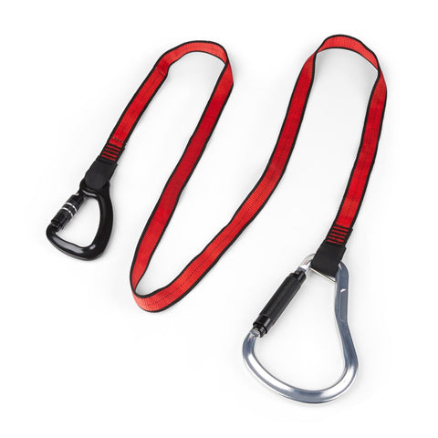 Webbing Tether Heavy-Duty Dual-Action Carabiner - 36.9kg / 81lb